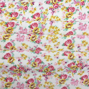 Viscose Rayon Fabric Daisy Floral Printed Fabric